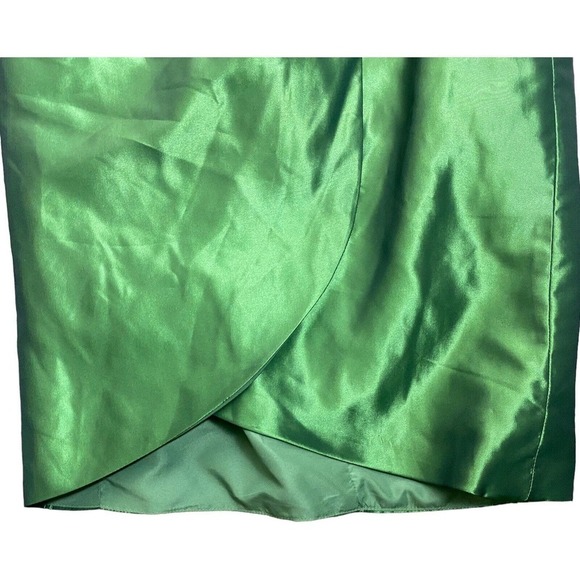 Alfred Angelo Green Strapless Formal Cocktail Holiday Prom Short Dress Size 2 - Picture 10 of 14